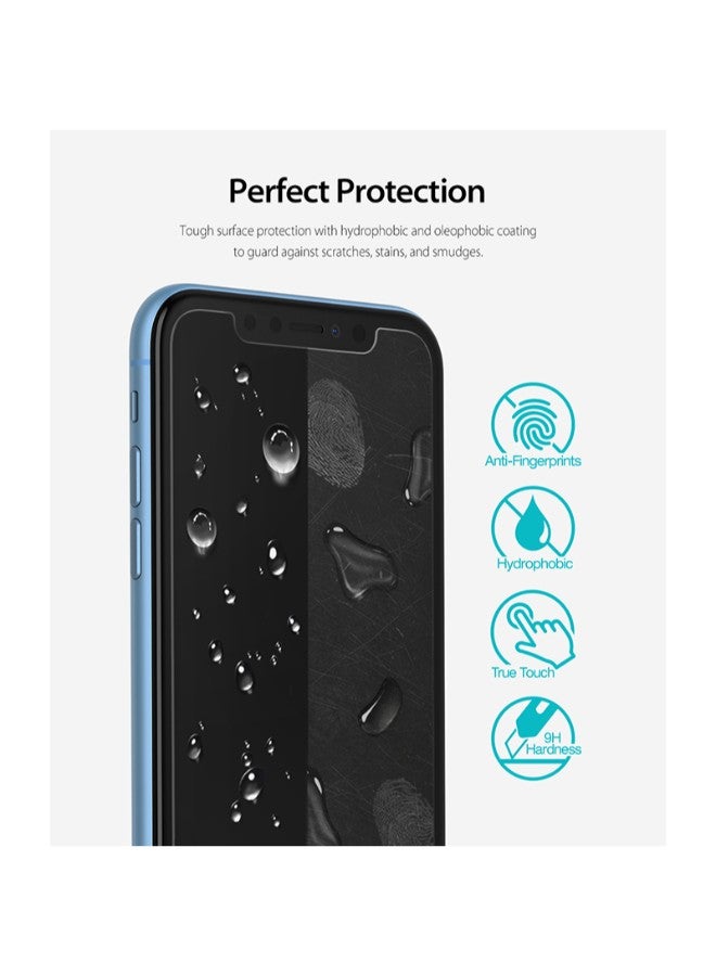 Ringke Tempered Glass Screen Protector For Apple iPhone Xr Clear - Image 3