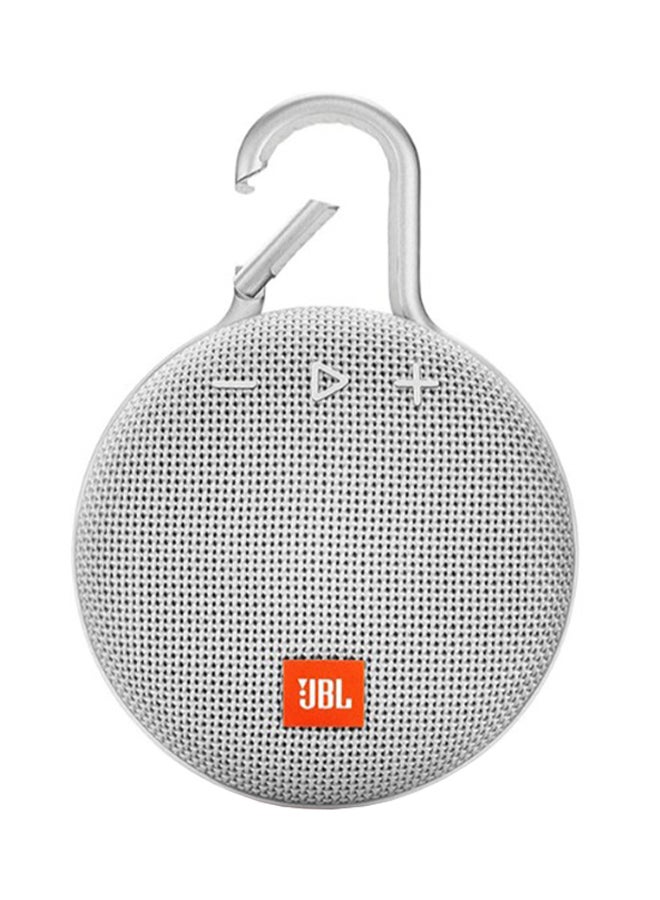 جي بي إل مكبر صوت كليب 3 محمول لاسلكي يعمل بتقنية البلوتوث ومضاد للماء أبيض - Image 2