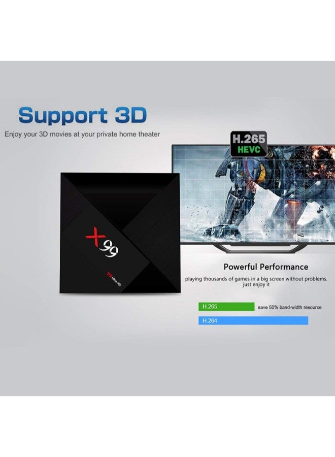 Generic X99 7.1 Android TV Box X99-32 Black  - Image 4