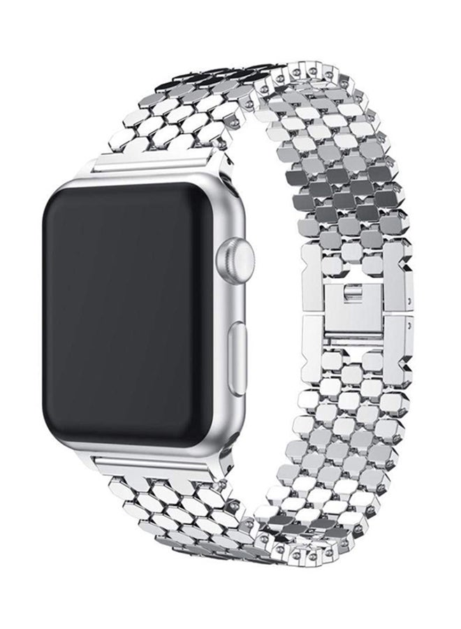 Ozone Replacement Strap For Apple Watch Series 3/2/1 Silver - Image 3