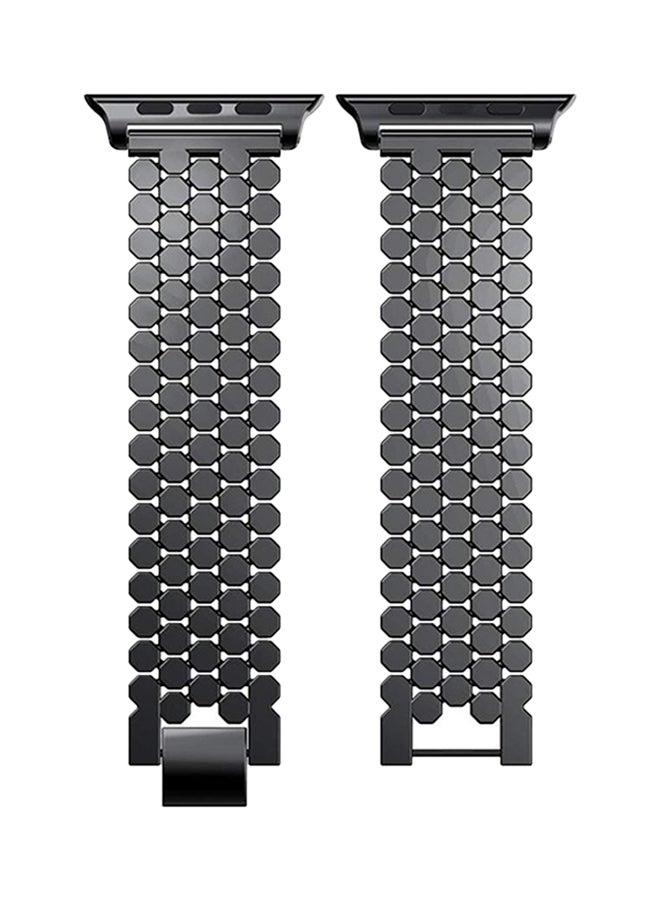 Ozone Replacement Band For Apple Watch Series 3/2/1 Black - Image 4