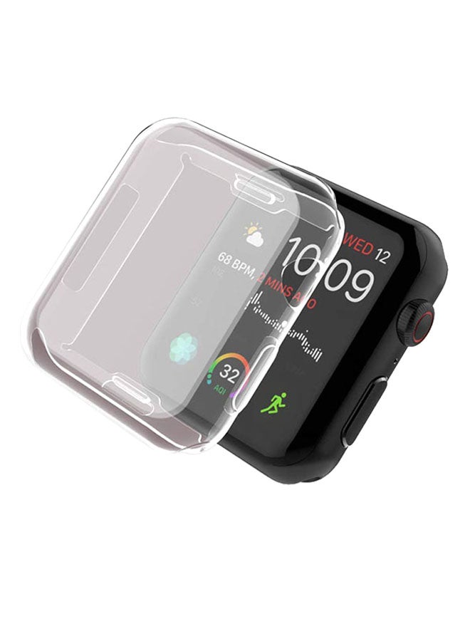 أوزون غطاء حماية واقٍ لساعة أبل من السلسلة 3 بعرض 38 مم شفاف - Image 2