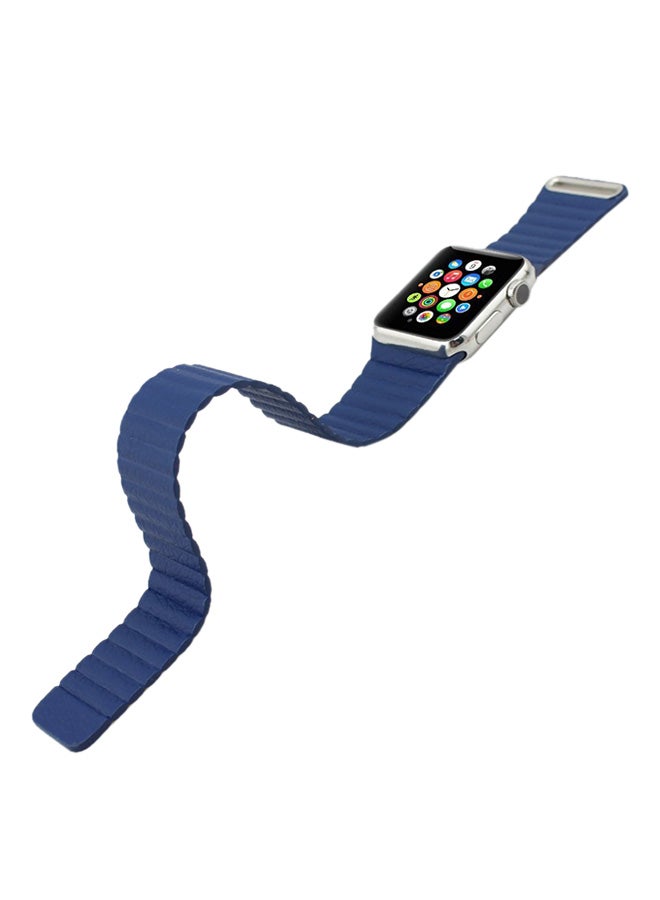 Ozone Replacement Strap For Apple Watch Series 3/2/1/4 38/40mm Dark Blue - Image 3