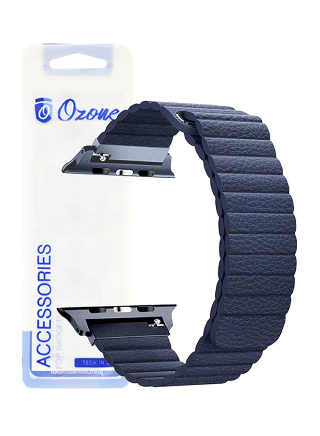 Ozone Replacement Strap For Apple Watch Series 3/2/1/4 38/40mm Dark Blue - Image 1