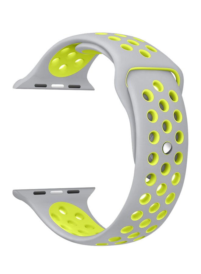 Ozone Silicone Strap For Apple Watch 40Mm Series 4 / 38Mm Series 3 / 2 / 1 Replacement Wristband - Green