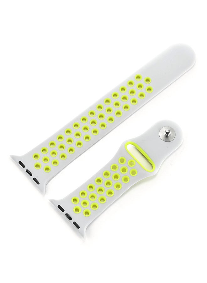 Ozone Silicone Strap For Apple Watch 40Mm Series 4 / 38Mm Series 3 / 2 / 1 Replacement Wristband - Green