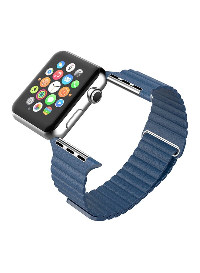 Ozone Replacement Strap For Apple Watch Series 3/2/1/4 38/40mm Dark Blue - Image 2