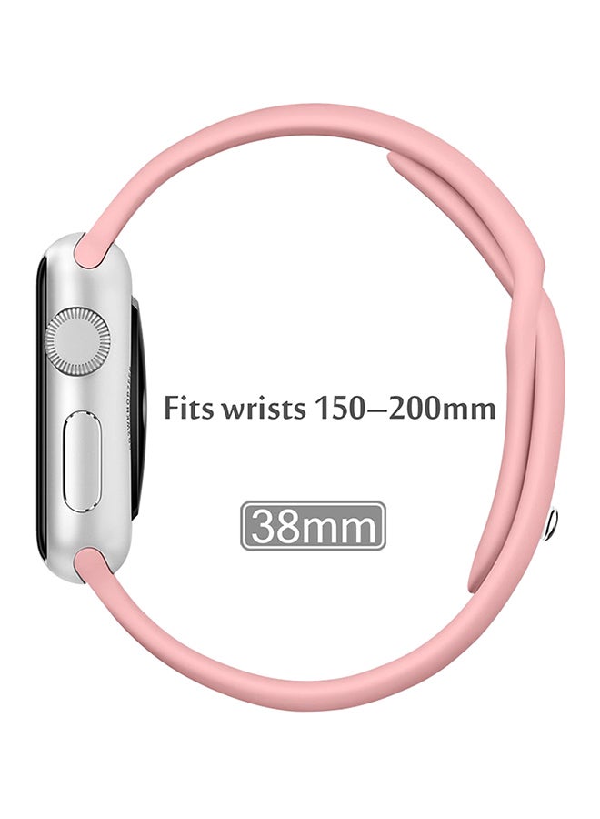 Silicone Strap For Apple Watch Series 4/3/2/1 42/44 mm Pink