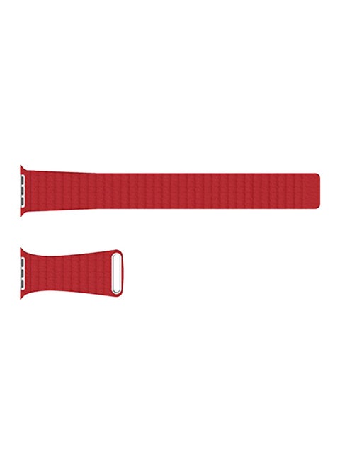 Magnetic Leather Strap For Apple Watch 40Mm Series 4 / 38Mm Series 3 / 2 / 1 Red red