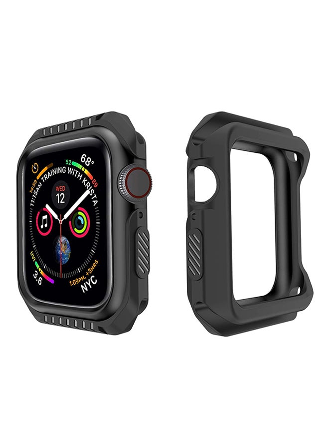 Ozone - Scratch Proof Protective Bumper Cover For Apple Watch 40mm Black - Image 1