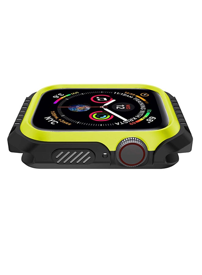 أوزون غطاء حماية لساعة أبل ووتش سيريز 3 بقياس 40 مم أسود/ أصفر - Image 2