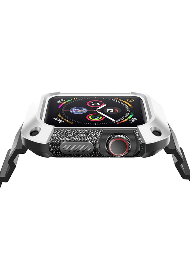 Ozone Replacement Strap For Apple Watch Series 4/5 Black/Silver - Image 3