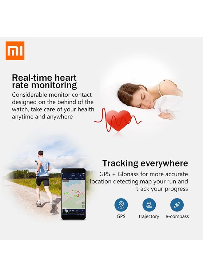 Amazfit - Bip GPS Smartwatch With 45 Days Battery Orange/Cinnabar Red - Image 1