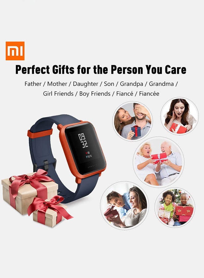 Amazfit - Bip GPS Smartwatch With 45 Days Battery Orange/Cinnabar Red - Image 1