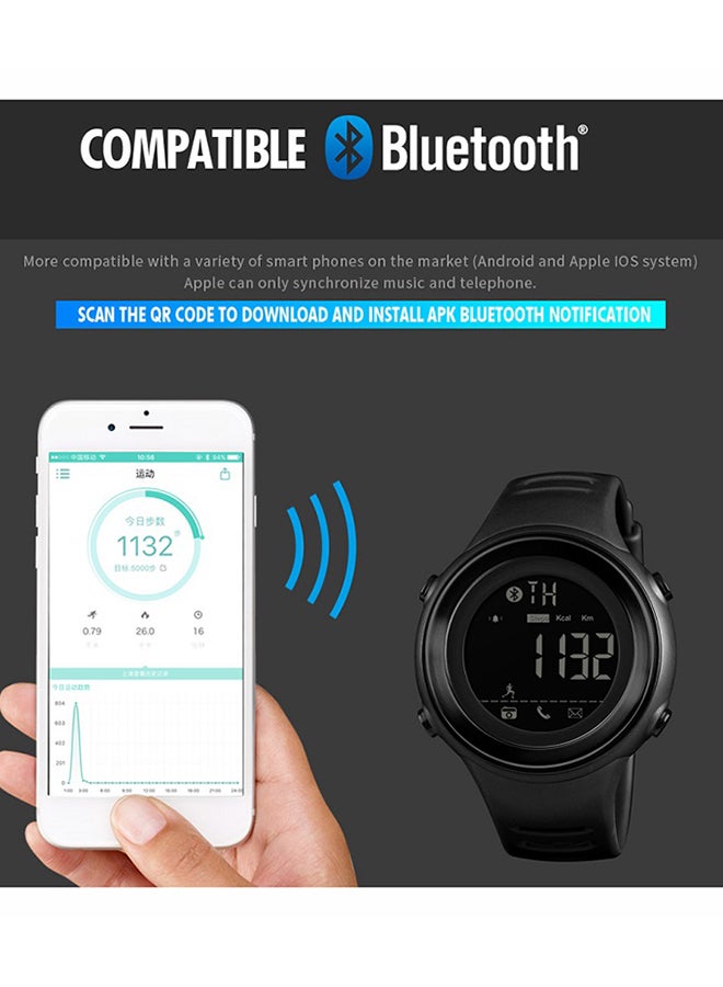 SKMEI - SKMEI Smart Watch 1396 50M Waterproof Watch with Pedometer, Calories, Sleeping Monitor, Call Remind - Black Black - Image 1