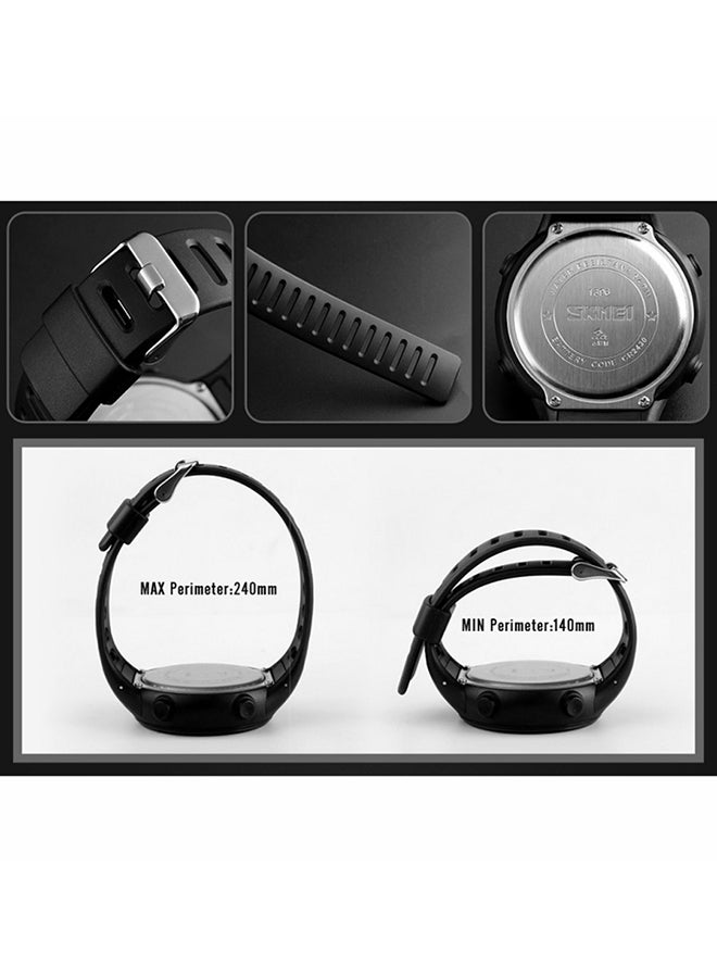 SKMEI - SKMEI Smart Watch 1396 50M Waterproof Watch with Pedometer, Calories, Sleeping Monitor, Call Remind - Black Black - Image 1
