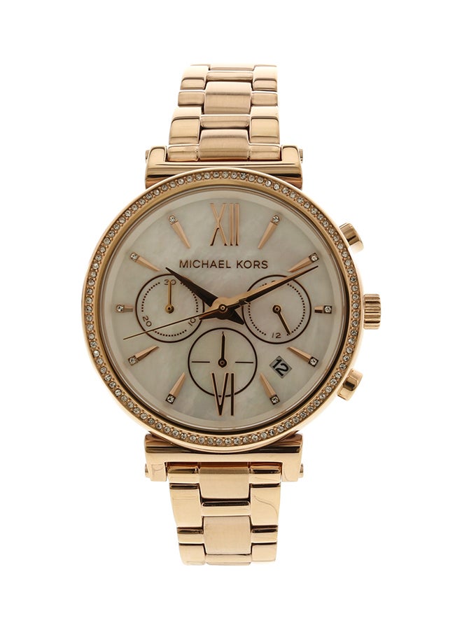 Michael Kors women Water Resistant Metal Chronograph Watch MK6576