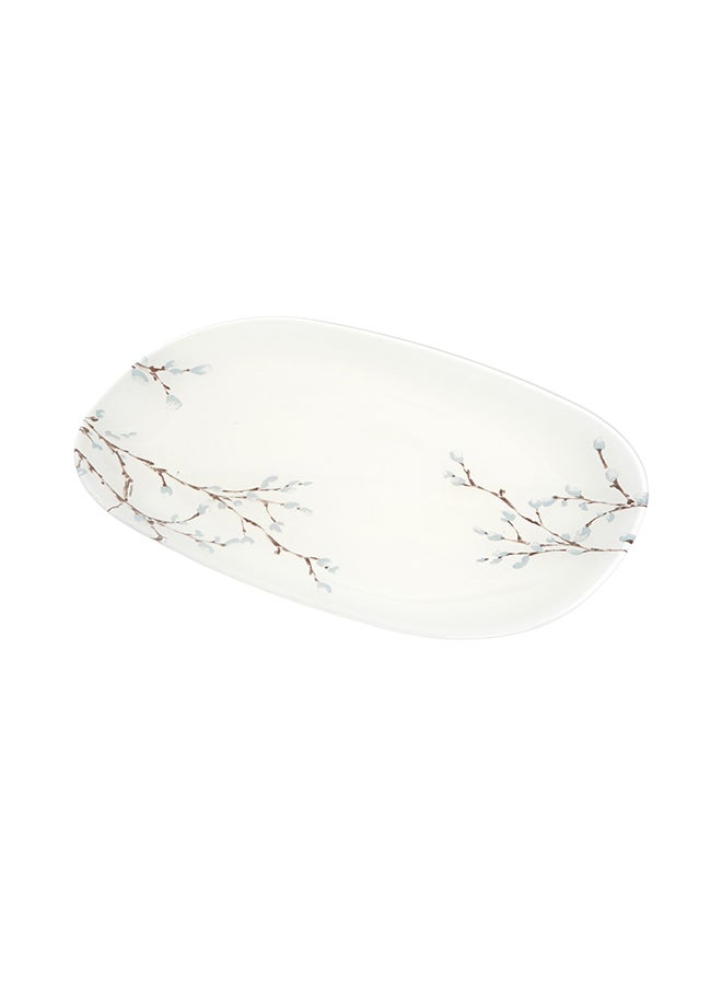 لومينارك طقم أدوات مائدة بطبعة نيو كارينا من 46 قطعة أبيض/بني/أزرق - Image 3