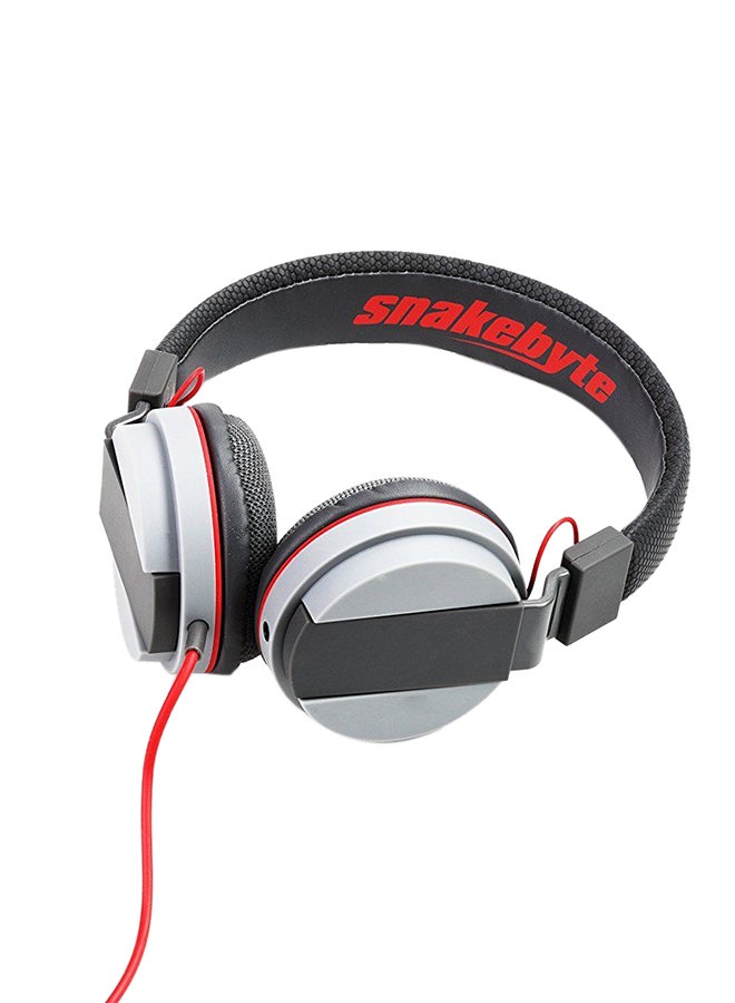 Snakebyte Over-Ear Gaming Headset Grey/Red  - Image 3