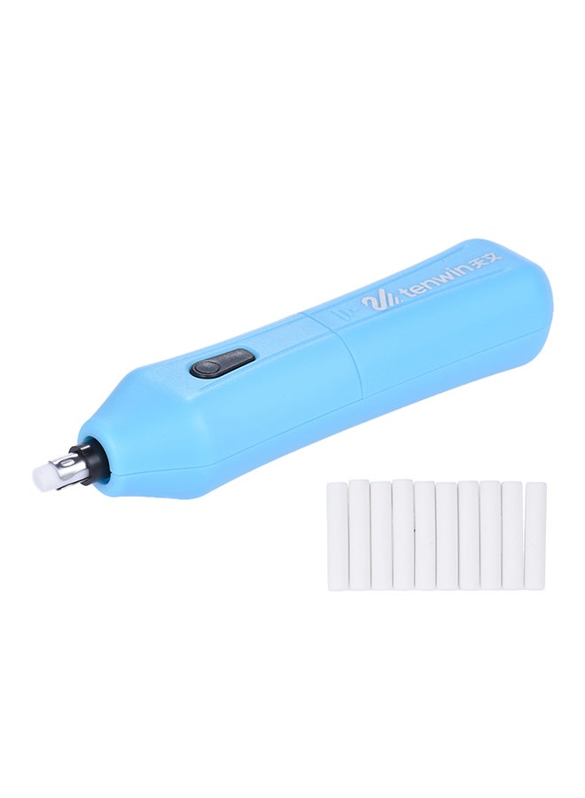 tenwin Portable Electric Eraser Kit with 10pcs Rubber Refills Battery Operated - Image 1