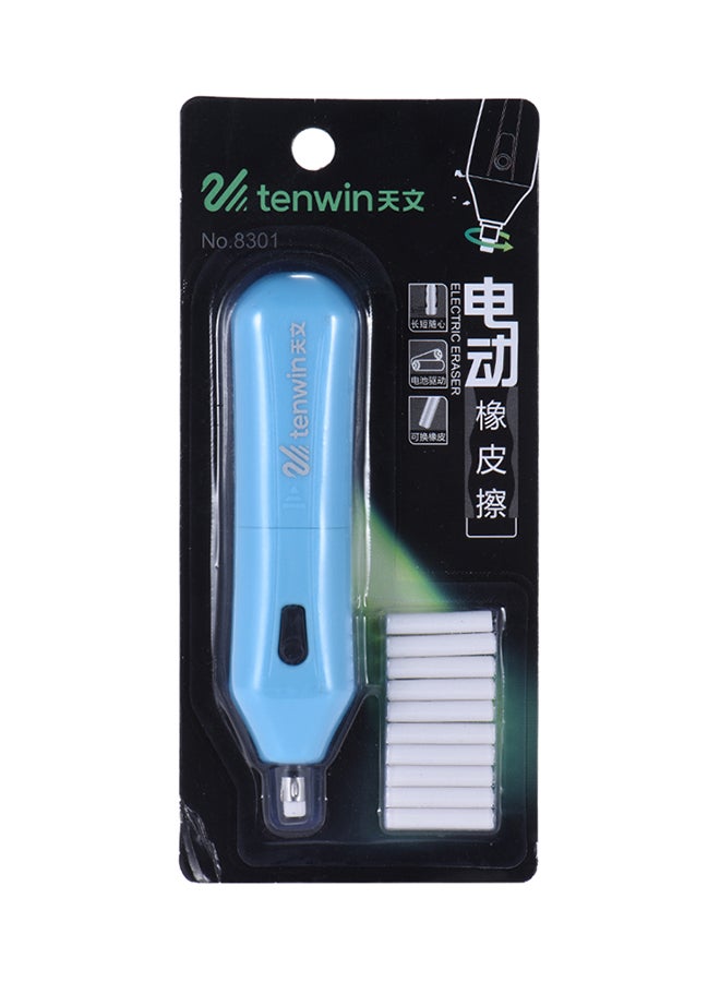tenwin Portable Electric Eraser Kit with 10pcs Rubber Refills Battery Operated - Image 3