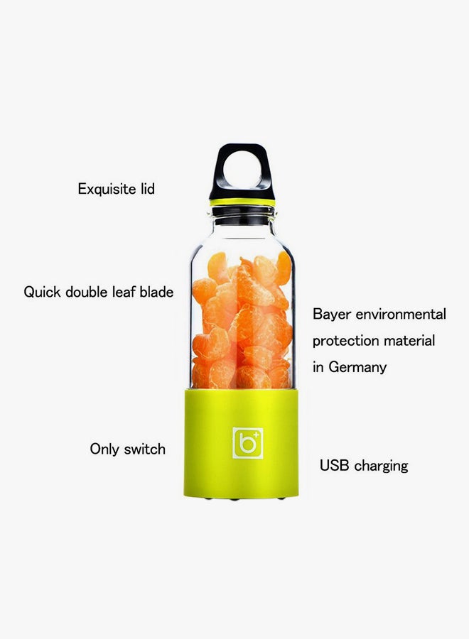 شاربدو خلاط صغير محمول بمنفذ USB للشحن 500 ml 25 W Tbottle1034 أخضر  - Image 3