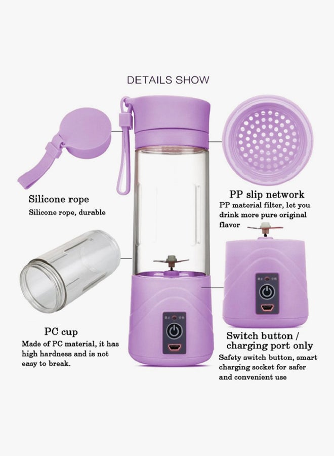 Generic - Mini Portable Smoothie Maker Machine T-Bottle T-Bottle-1021 Purple - Image 1
