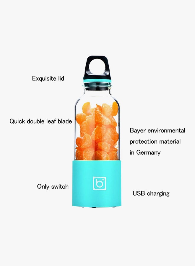 Sharpdo Rechargeable Mini Blender 500.0 ml Tbottle1034 Blue - Image 3