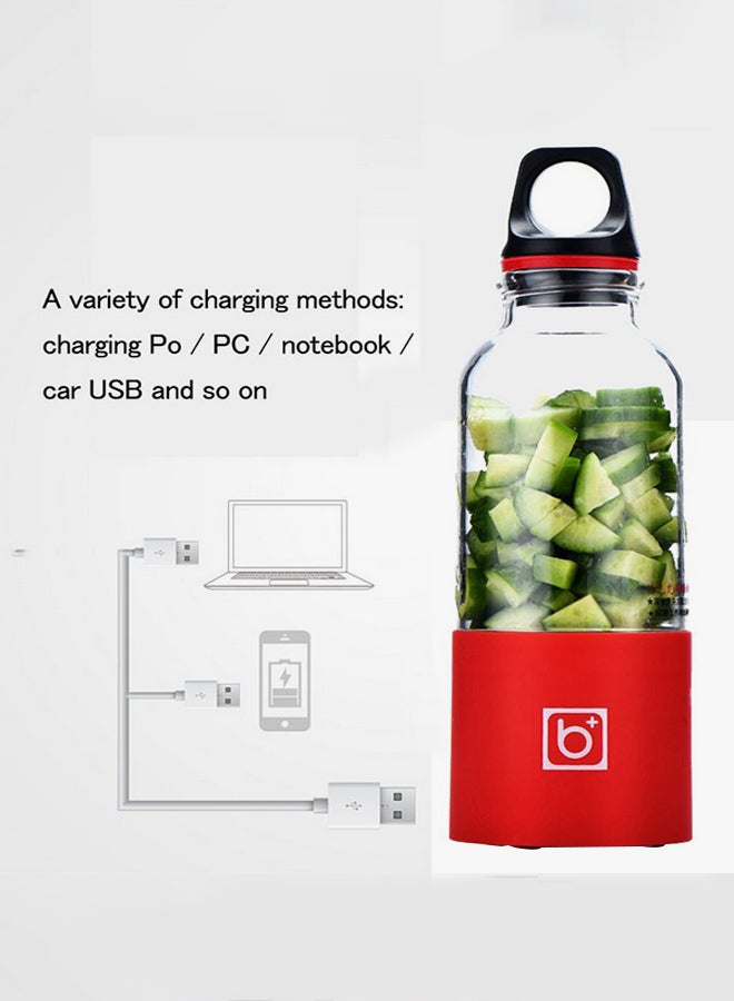 شاربدو خلاط صغير محمول بمنفذ USB للشحن 500.0 ml Tbottle1034 أحمر - Image 4