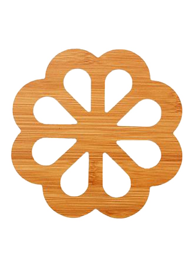 Sharpdo Wooden Heat Resistant Anti-Slip Cup Mat Brown