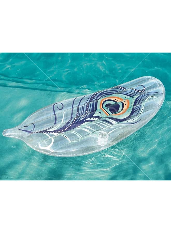 Bestway Inflatable Peacock Feather Pool Float 189 x 79centimeter - Image 3