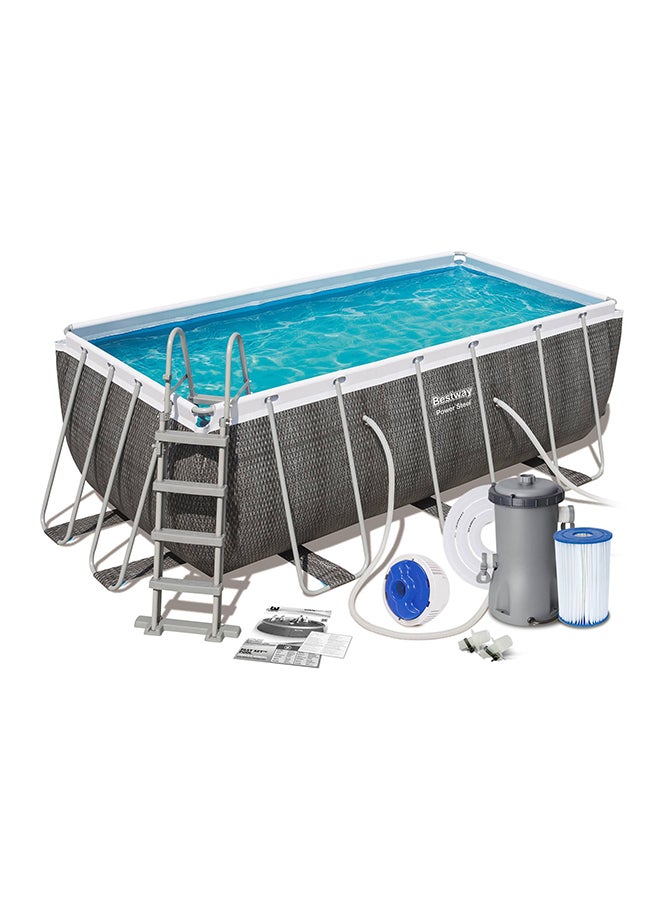 Bestway Rectangular Shaped Pool Set 4.12x2.01x1.22meter 4.12x2.01x1.22meter - Image 1
