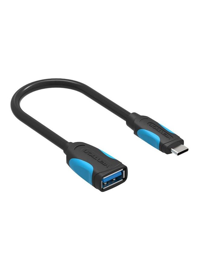 فينشن موصل OTG من Type-C ذكر إلى USB 3.0 أسود - Image 1