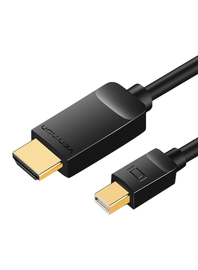 فينشن كابل بمنفذ DP صغير إلى HDMI بدقة 4K أسود - Image 1