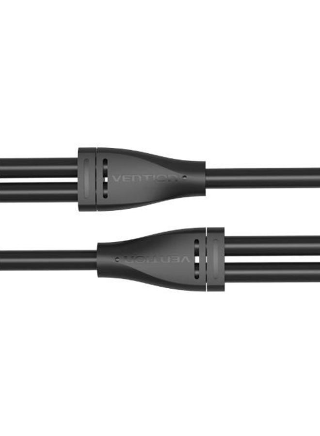 فينشن كابل تمديد 3.5 مم ذكر إلى أنثى مزدوج 3.5 مم أسود - Image 3