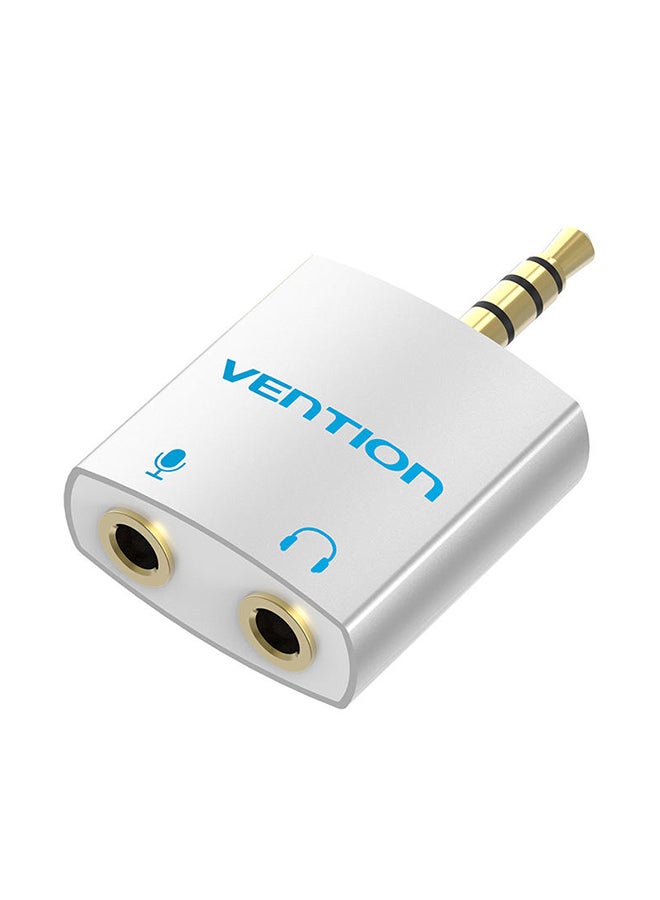 VENTION 3.5mm 1 Male to 2 Female Audio Splitter Connector White - Image 2