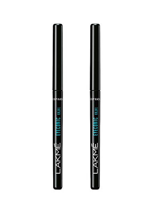 LAKME Pack Of 2 Eyeconic Kajal Black - Image 1
