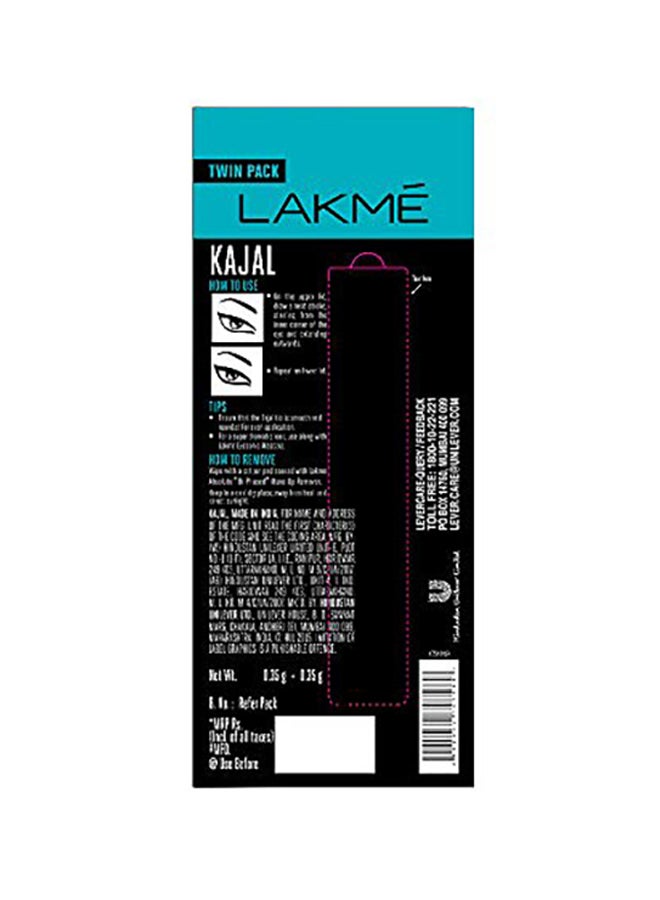LAKME Pack Of 2 Eyeconic Kajal Black - Image 5