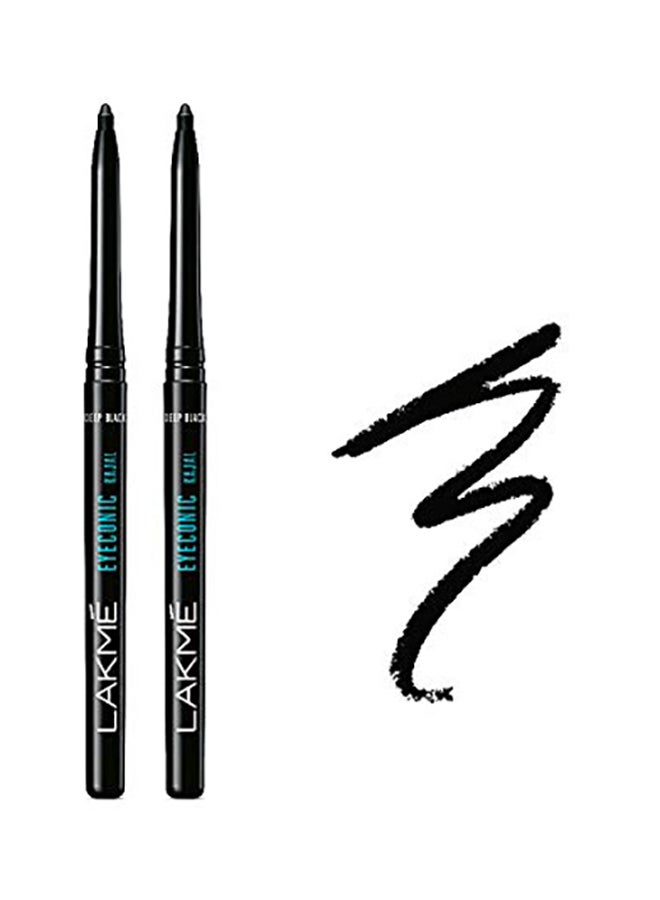 LAKME Pack Of 2 Eyeconic Kajal Black - Image 2