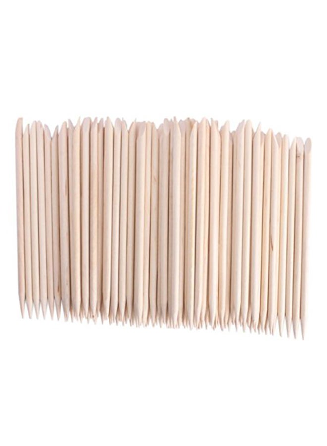 Adecco LLC 50Pcs50Pcs500Pcs000Pcs Nail Art  Wood Sticks Cuticle Pusher Multicolor - Image 1