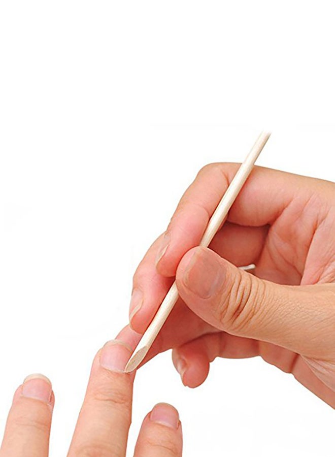 Adecco LLC 50Pcs50Pcs500Pcs000Pcs Nail Art  Wood Sticks Cuticle Pusher Multicolor - Image 4