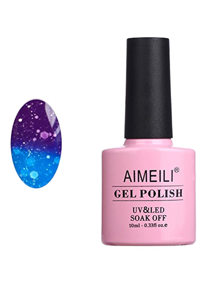 آيميلي جل طلاء الأظافر بالأشعة فوق البنفسجية وضوء LED يتغير لونه بتغير درجات الحرارة أزرق - Image 1