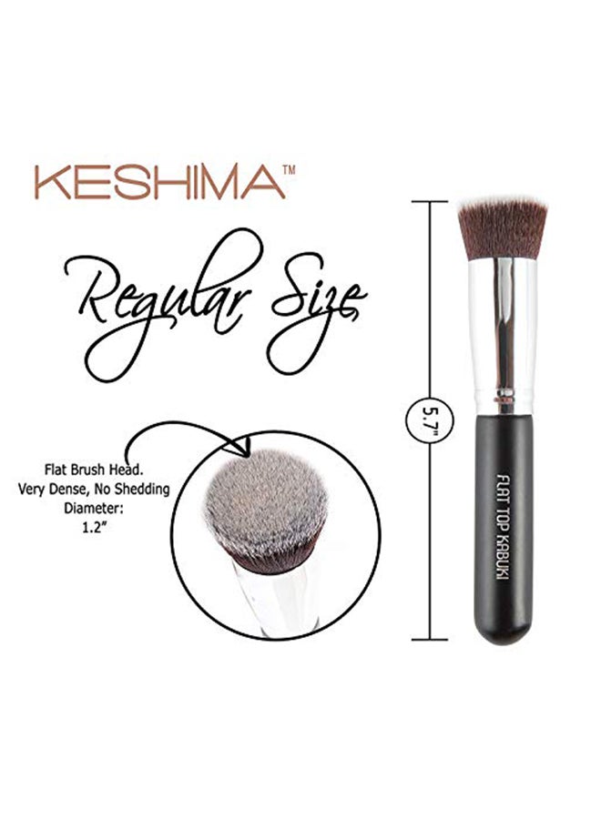 Keshima Top Kabuki Foundation Brush By  Premium Makeup Multicolor - Image 2