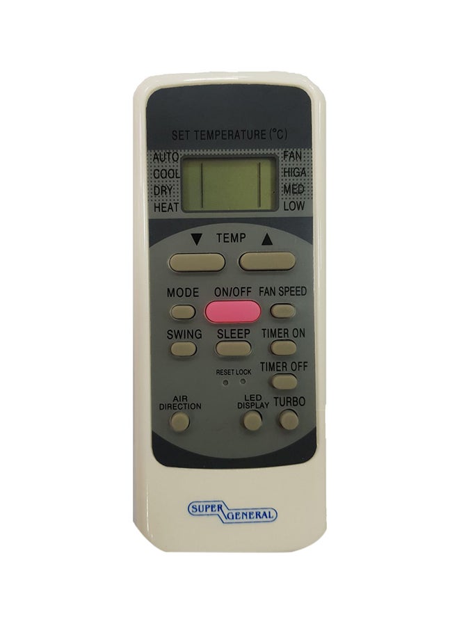SUPER GENERAL Universal Air-Conditioner Remote Black/White/Grey 