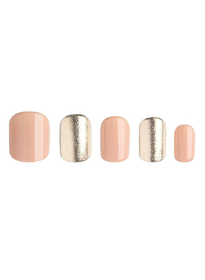 Al Jouri Cosmetics 24-Piece French False Nail Set Multicolour - Image 3