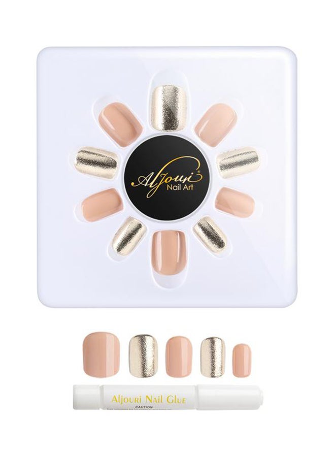 Al Jouri Cosmetics 24-Piece French False Nail Set Multicolour - Image 2