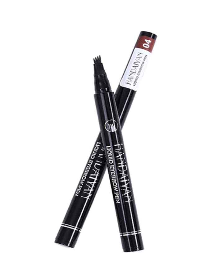 Handaiyan 4 Head Fine Sketch Waterproof Eyebrow Pen 4  - Image 2