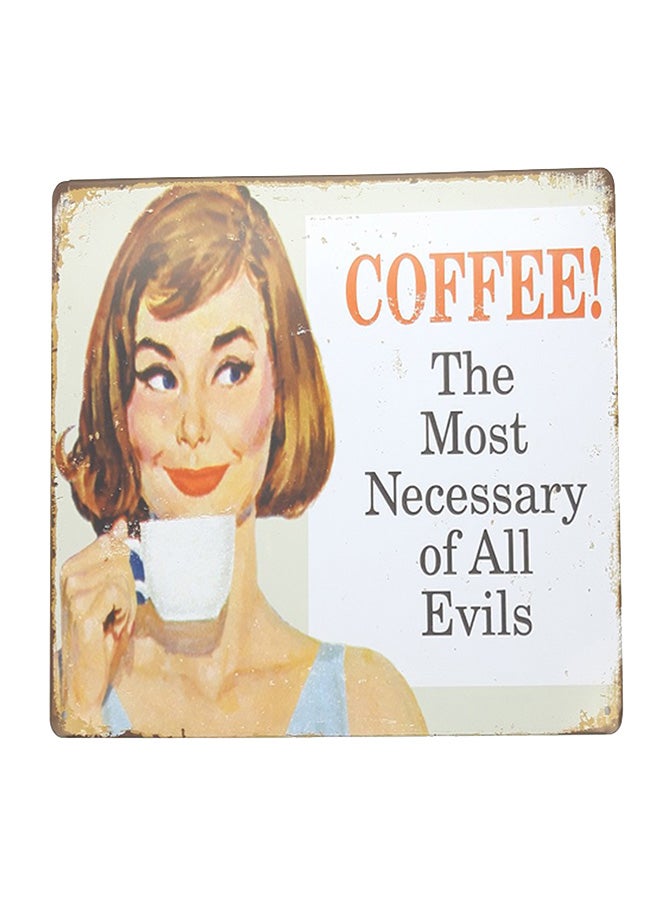 هاندسوم غيفت لوح زينة مطبوع عليه عبارة «Coffee» بلون قهوة 20 x 30Ø³Ù†ØªÙŠÙ…ØªØ±