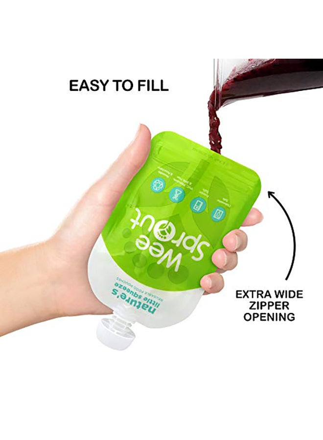 وي سبراوت عبوة من 6 أكياس طعام بسحاب مزدوج يمكن إعادة استخدامها - Image 2