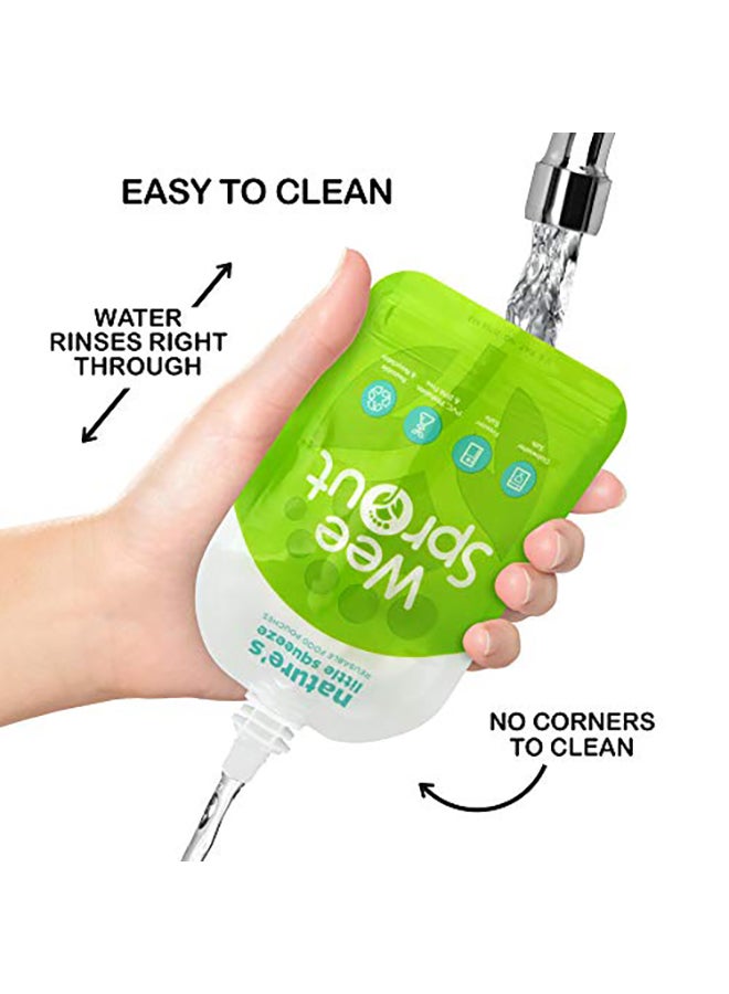 وي سبراوت عبوة من 6 أكياس طعام بسحاب مزدوج يمكن إعادة استخدامها - Image 3